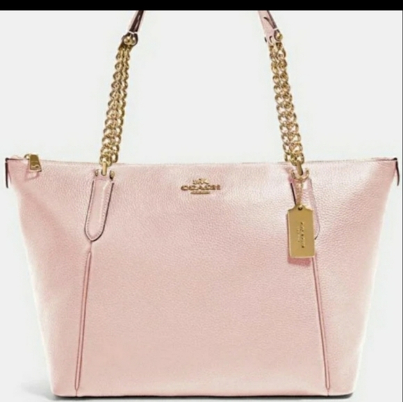 Coach Handbags - Coach Pink Ava Chain Tote in Factory Packaging